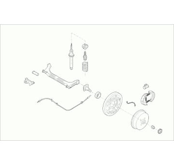 Zavěżení kola SACHS RENAU-TWING-RS003