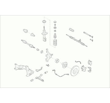 Zavěżení kola SACHS RENAU-TWING-FS003