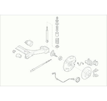 Zavesenie kolesa SACHS VW-GOLF-RS015