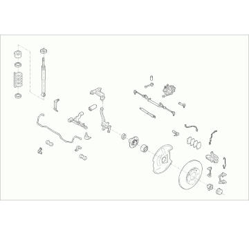 Zavěżení kola SACHS MERCE-C-KLA-FS018