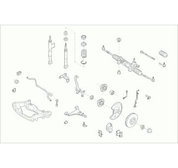 Zavesenie kolesa SACHS MERCE-E-KLA-FS010