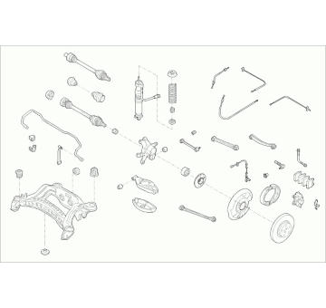 Zavěżení kola SACHS MERCE-E-KLA-RS011