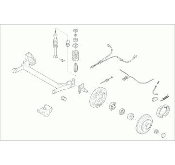 Zavěżení kola SACHS FORD-KA-RS003