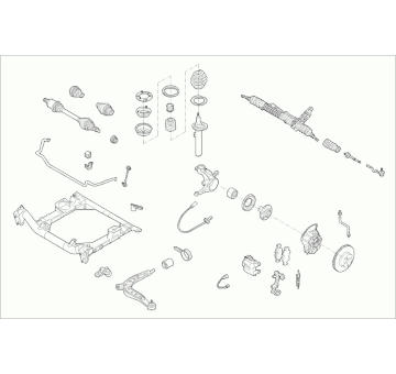 Zavesenie kolesa SACHS BMW-3TOU-FS012