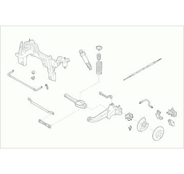 Zavěżení kola SACHS FORD-MONDE-RS032