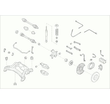 Zavěżení kola SACHS MERCE-C-KLA-RS021