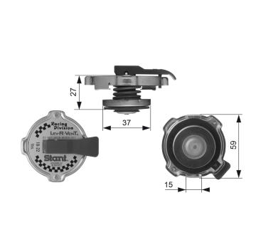 Uzatvárací kryt, chladič GATES RC10381