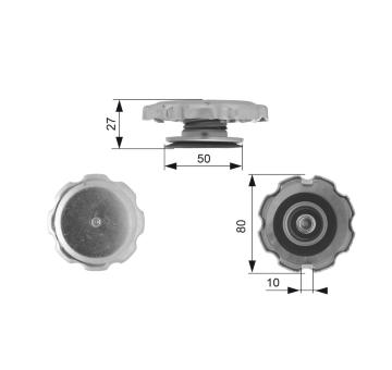 Uzavírací víčko, chladič GATES RC104
