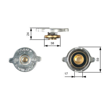 Uzavírací víčko, chladič GATES RC109