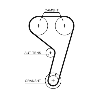 ozubení,sada rozvodového řemene GATES K03T359HOB-1