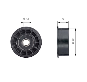 Vratná/vodicí kladka, ozubený řemen GATES T42160