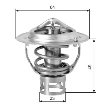 Termostat, chladivo GATES TH04077