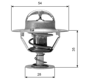 Termostat, chladivo GATES TH04277