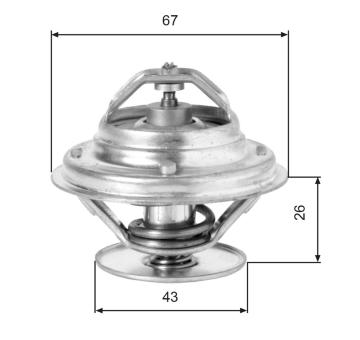 Termostat chladenia GATES TH05586G1