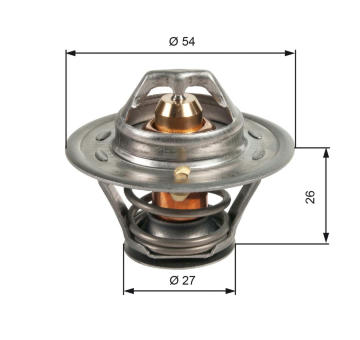 Termostat, chladivo GATES TH09474G1