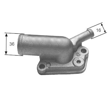 Termostat, chladivo GATES TH12087G1