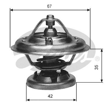 Termostat, chladivo GATES TH12685G1