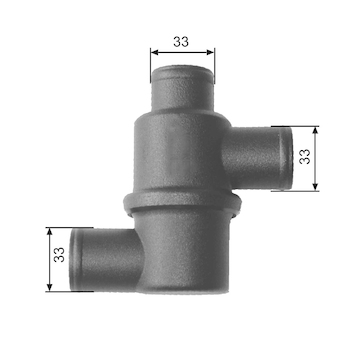 Termostat, chladivo GATES TH15380