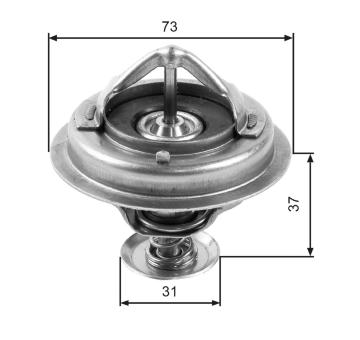 Termostat, chladivo GATES TH24582G1