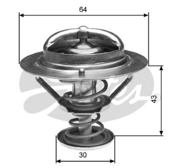Termostat, chladivo GATES TH27088G1