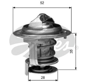 Termostat, chladivo GATES TH29484G1