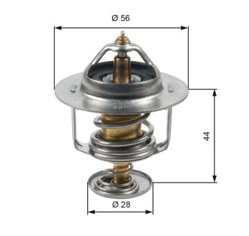 Termostat, chladivo GATES TH30282G1