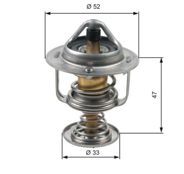 Termostat, chladivo GATES TH30580G1