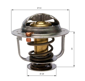 Termostat, chladivo GATES TH31788G1