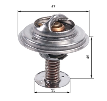 Termostat, chladivo GATES TH45682G1