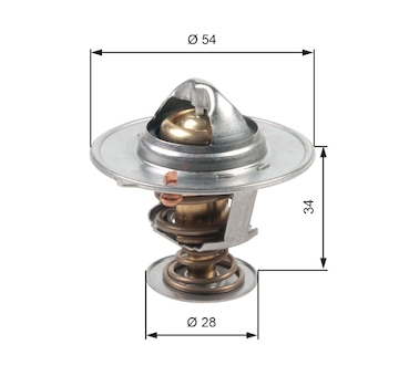 Termostat, chladivo GATES TH47685G1