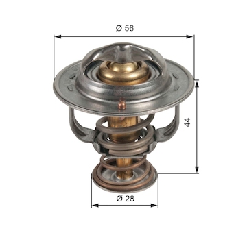 Termostat, chladivo GATES TH48982G1