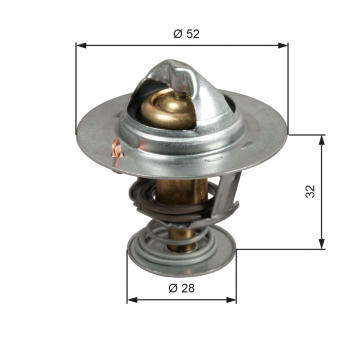 Termostat, chladivo GATES TH50292G1