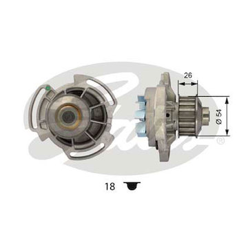 Vodní čerpadlo, chlazení motoru GATES WP0008