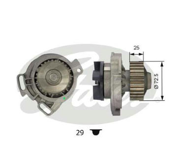 Vodní čerpadlo, chlazení motoru GATES WP0024