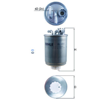 Palivový filtr KNECHT KL 410D
