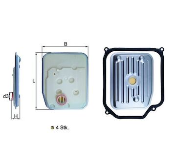 Hydraulický filtr, automatická převodovka KNECHT HX 147KIT1