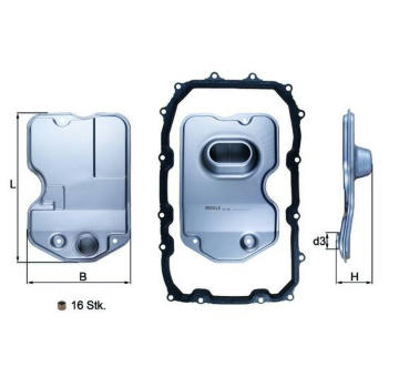 Hydraulický filtr, automatická převodovka KNECHT HX 160KIT