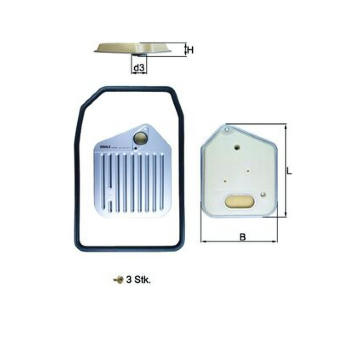 Hydraulický filtr, automatická převodovka KNECHT HX 163KIT