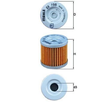 Olejový filtr KNECHT OX 798
