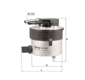 Palivový filter KNECHT KL 569