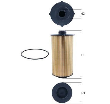 Olejový filter KNECHT OX 1186D