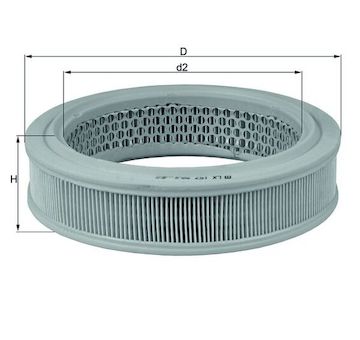 Vzduchový filtr KNECHT LX 157