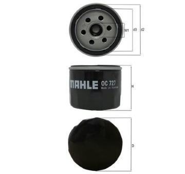Olejový filter KNECHT OC 727