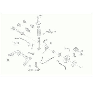 Zavesenie kolesa LEMFÖRDER AUDI-80B4-RL009