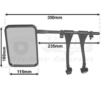 Vnější zpětné zrcátko VAN WEZEL 6430