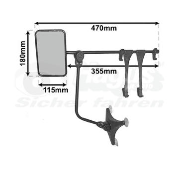 Vnější zpětné zrcátko VAN WEZEL 6440