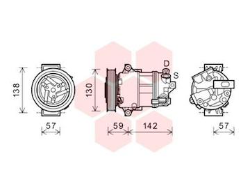 Kompresor, klimatizace VAN WEZEL 0100K126