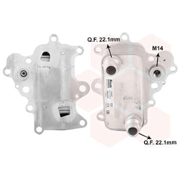 Chladič motorového oleja VAN WEZEL 01013701