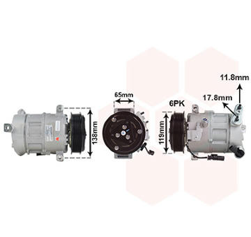 Kompresor klimatizácie VAN WEZEL 0101K700