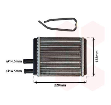 Výměník tepla, vnitřní vytápění VAN WEZEL 02006049